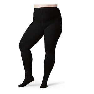 Tummy Control Compression Footed Tights Black M/L